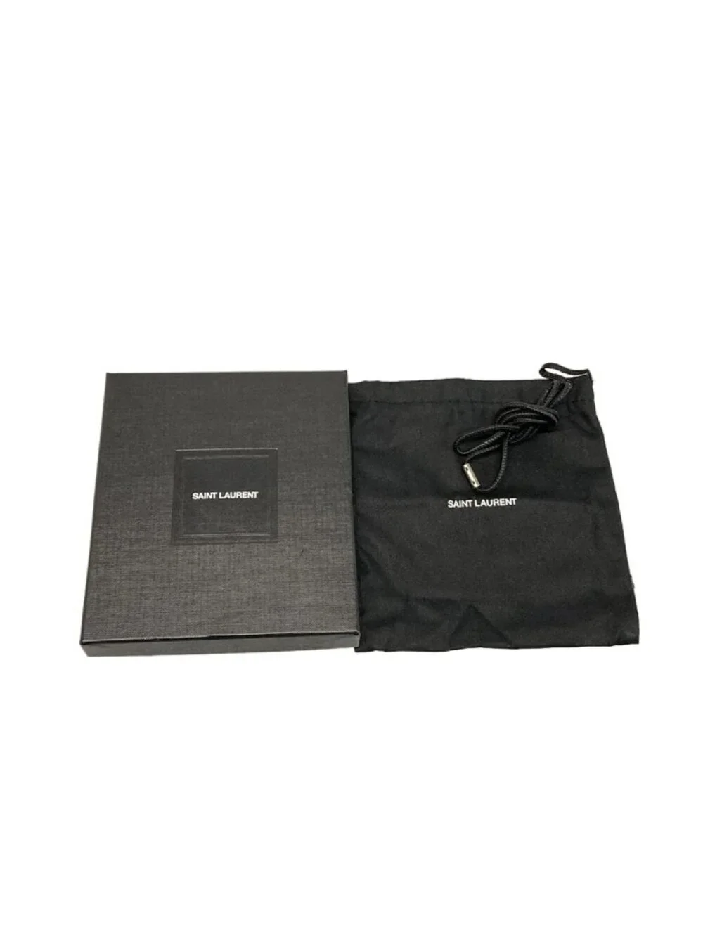 ★SOLD★ Saint Laurent Paris Coin Case Black Fragment Leather - Picture 5 of 6